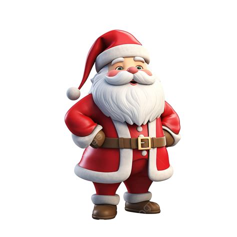 Santa Cluas 3d Png Santa 3d Png Png Transparent Image And Clipart