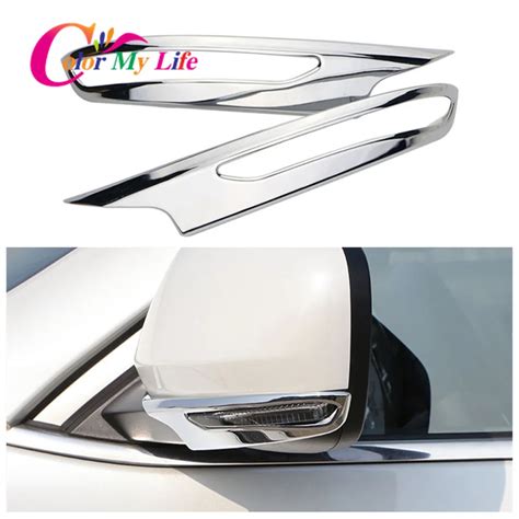 ABS Chrome Car Side Door Rearview Mirror Cover Trim Sticker Car Styling