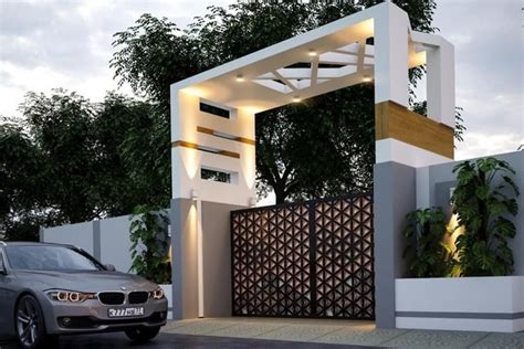 11 Inspirasi Gapura Rumah Minimalis Kekinian Eksterior Makin Keren