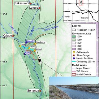 Location Of The River Cross Sections And Thalweg Sampling Locations