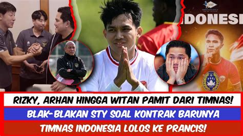 RIZKY ARHAN NATHAN PAMIT DARI TIMNAS U23 INDONESIA LOLOS PRANCIS Blak