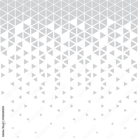 Abstract Geometric Triangle Halftone Gradient Seamless Vector Pattern