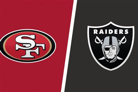 San Francisco 49ers Vs Las Vegas Raiders Sunday 13th August