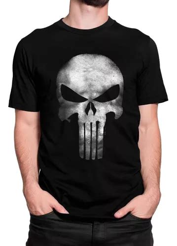 Camiseta Caveira Unissex Punisher Justiceiro Moda Masculina