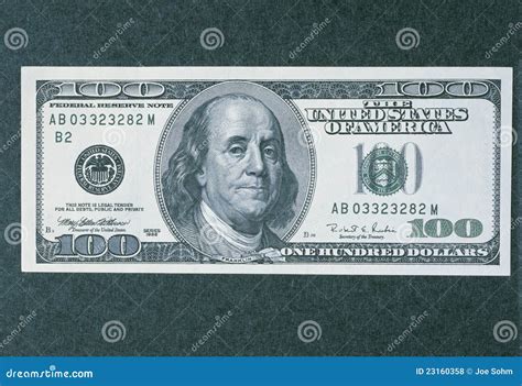 Front Side Of The New 100 Dollar Bill Editorial Stock Photo - Image ...