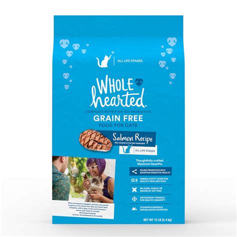 WholeHearted Grain Free Salmon Formula Dry Cat Food, 12 lbs. Reviews 2020