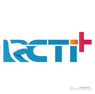 Vector Logo RCTI+ in Blue, Red, and Orange Colors