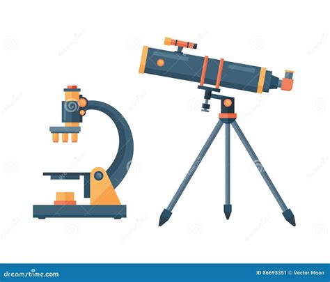 Telescope For Astronomy Science Space Discovery Instrument Vector