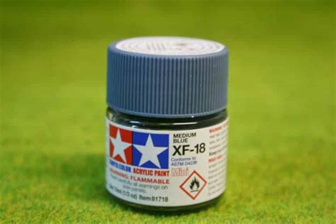 Tamiya Color Medium Blue Acrylic Mini Paint Xf Mls Arcane Scenery