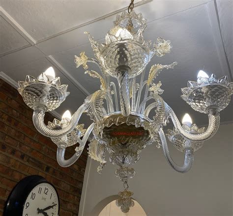 Ricambi Per Lampadari Di Murano Classici Con Polvere D Oro All Interno