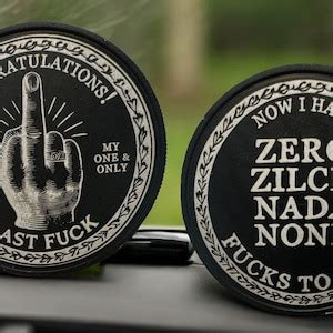 LAST FUCK COIN Aluminum Or Brass Etsy