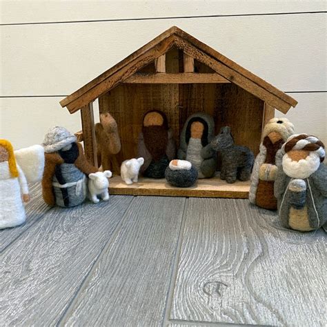 felt nativity etsy