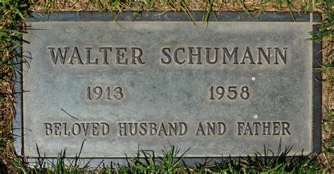 Walter Schumann Find A Grave Memorial