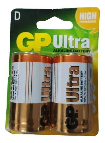 Bateria Pila Tipo D Lr Gp Ultra Alcalina V X Unidades Cuotas