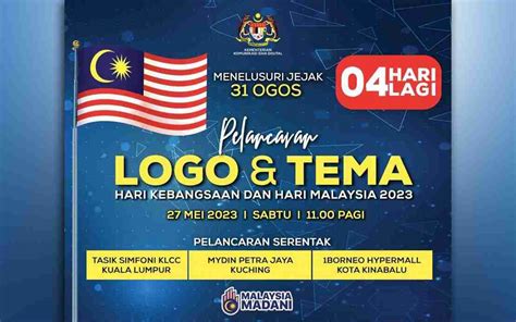 Logo Tema Hari Kebangsaan Hari Malaysia 2023 Dilancar Sabtu Ini Kkd Harapan Madani