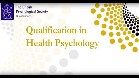 Learn About The Bps Qualification In Health Psychology Youtube