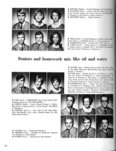 1966 Old Gold Book Hot Springs Arkansas Yearbook