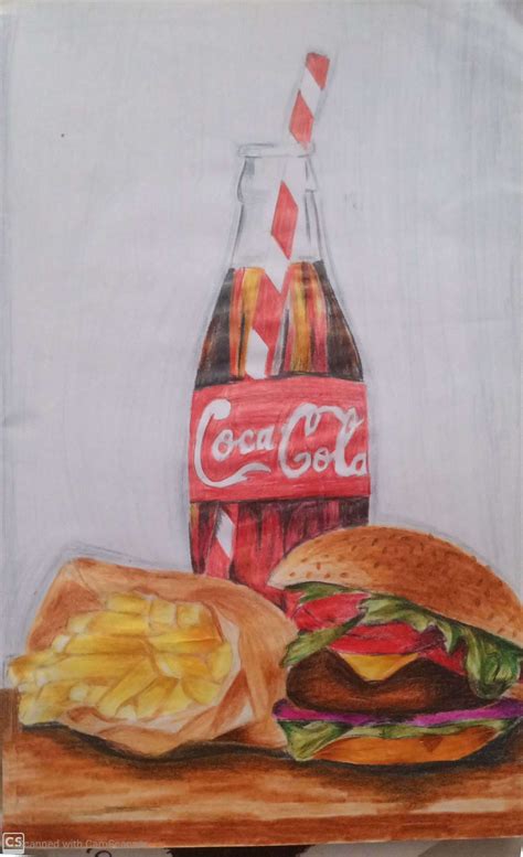 Best Free Food Drawing Realistic Sketch For Beginner - Sketch Drawing Art