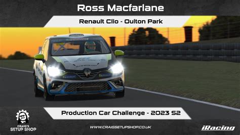 Iracing S Renault Clio Production Car Challenge Oulton Park