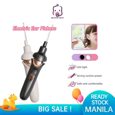 Electric Vacuum Ear Cleaner Soft Spoon Head Charging Ear Wax Removal