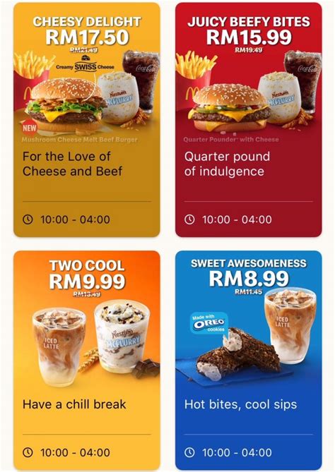 McDonalds Malaysia launches New Menu along with 5 new Deals - Megasales