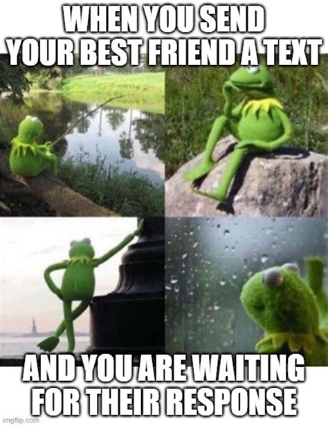 Kermit Waiting For Text Imgflip