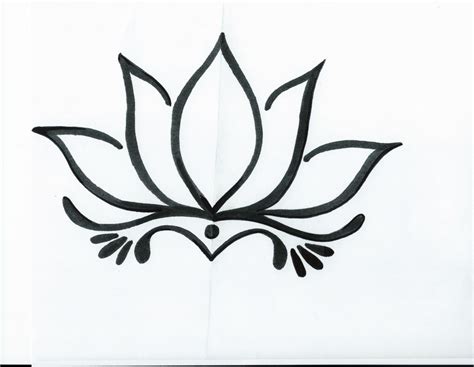 Lotus Drawing Simple | Free download on ClipArtMag