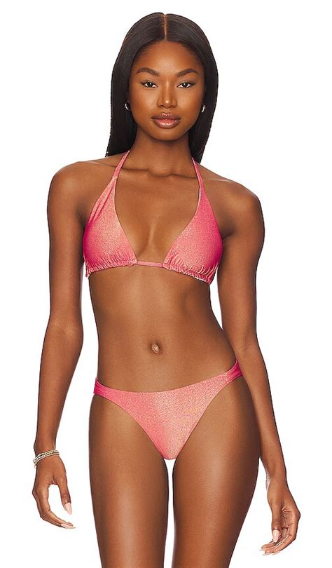 Baobab X Revolve Gaia Bikini Top In Red Editorialist