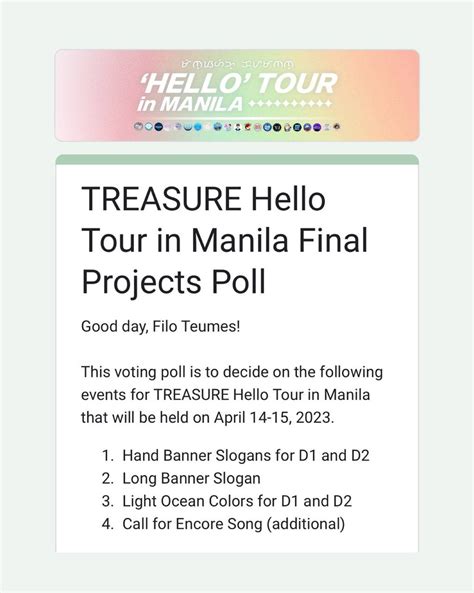 Is Seeing Treasure On Twitter Rt Treasure Phils In Concert Voting