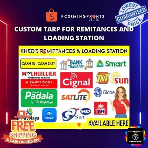 Custom Tarp For Remitances And Loading Station For Sari Sari Stores