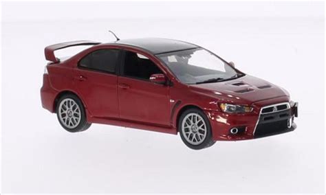 Mitsubishi Lancer Miniature Evo X Final Edition Metallic Rouge Noire