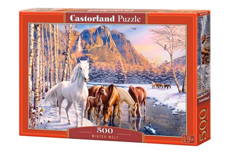 Castorland puzzle konie zimowy krajobraz klasyczna układanka 500 el