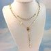 Gold Rosary Necklace For Women Labradorite Multi Strand Pearl