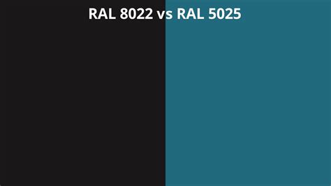 Ral 8022 Vs 5025 Ral Colour Chart Uk