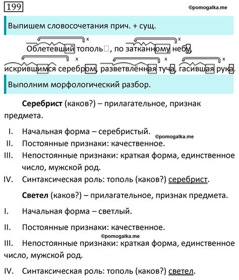 Упражнение 199 - ГДЗ по русскому языку за 7 класс Разумовская, Львова