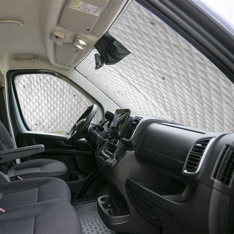 Internal Thermal Blinds Windscreen Cover For Fiat Ducato Peugeot Boxer