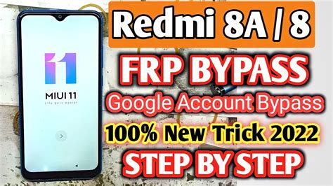 Redmi A Frp Bypass New Trick Xiaomi M C Ki Google Account