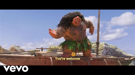 Dwayne Johnson - You're Welcome (From "Moana"/Sing-Along) - YouTube | Dwayne johnson, Moana ...