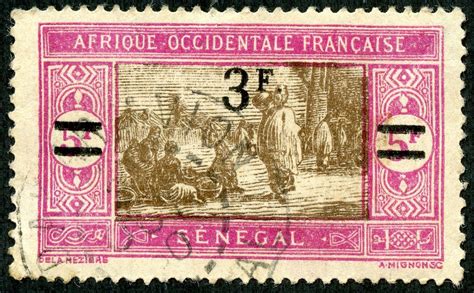 Big Blue 1840 1940 Senegal Stamp French West Africa