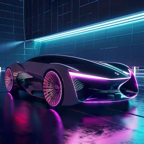 Premium Ai Image A Futuristic Concept Car Unveiling A Sleek And