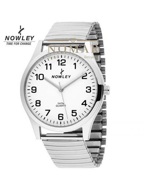 Reloj Nowley de hombre Vintage analógico acero y extensible