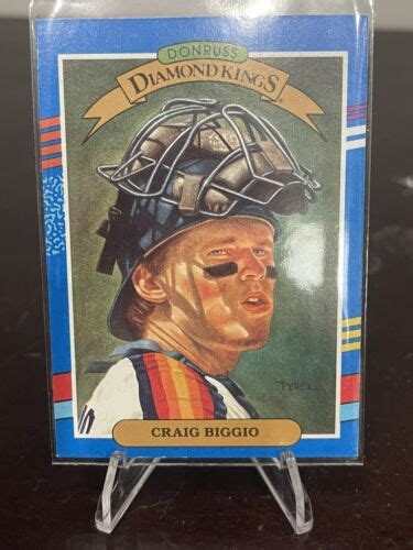 Rare Donruss Diamond Kings Craig Biggio Error No Baseball Card