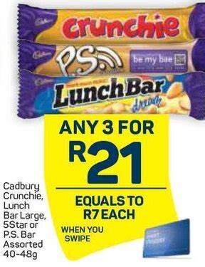 Cadbury Crunchie Lunch Bar 40 48g Offer At Pick N Pay