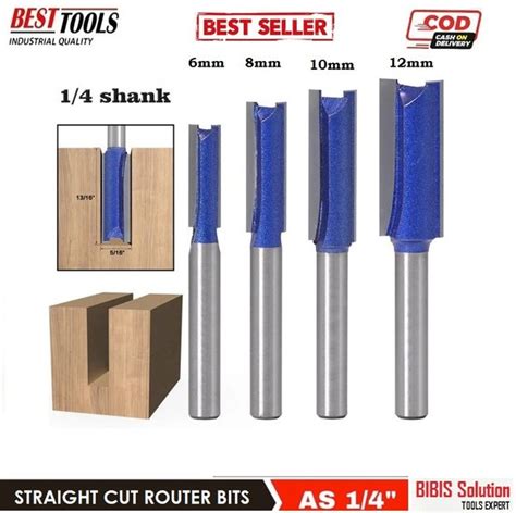 Jual Besttools Mata Profil Kayu Straight Bits Mm Mata Router