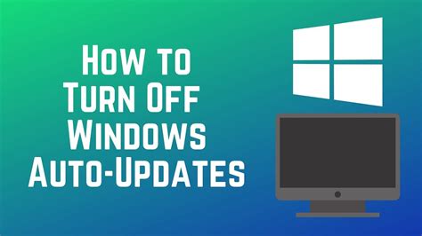 How To Disable Automatic Windows Updates On Your Pc Youtube