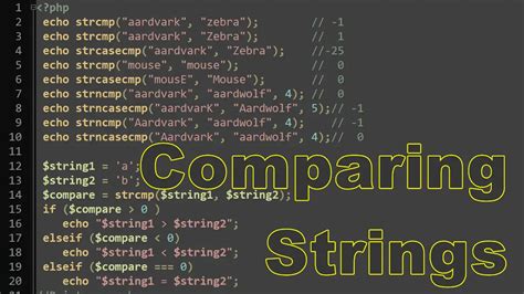 Comparing Strings In Php Brainbell