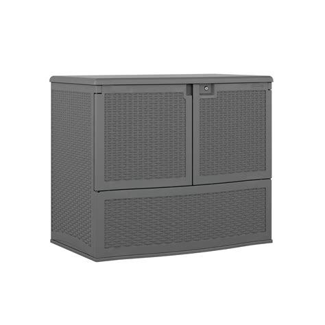 Suncast Gallon Resin Lockable Cabinet Deck Box Reviews Wayfair