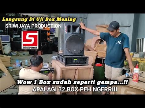 Sriwijaya Jember Uji Coba Box Custom Subwoofer Youtube