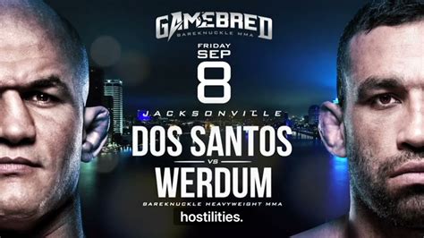 Gamebred Bareknuckle MMA Junior Dos Santos Vs Fabricio Werdum Fight