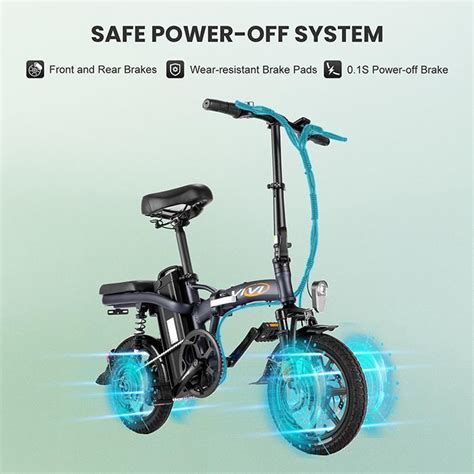 Electric Folding Bike Commuter Bicycle Foldable E-Bike Three Modes ...